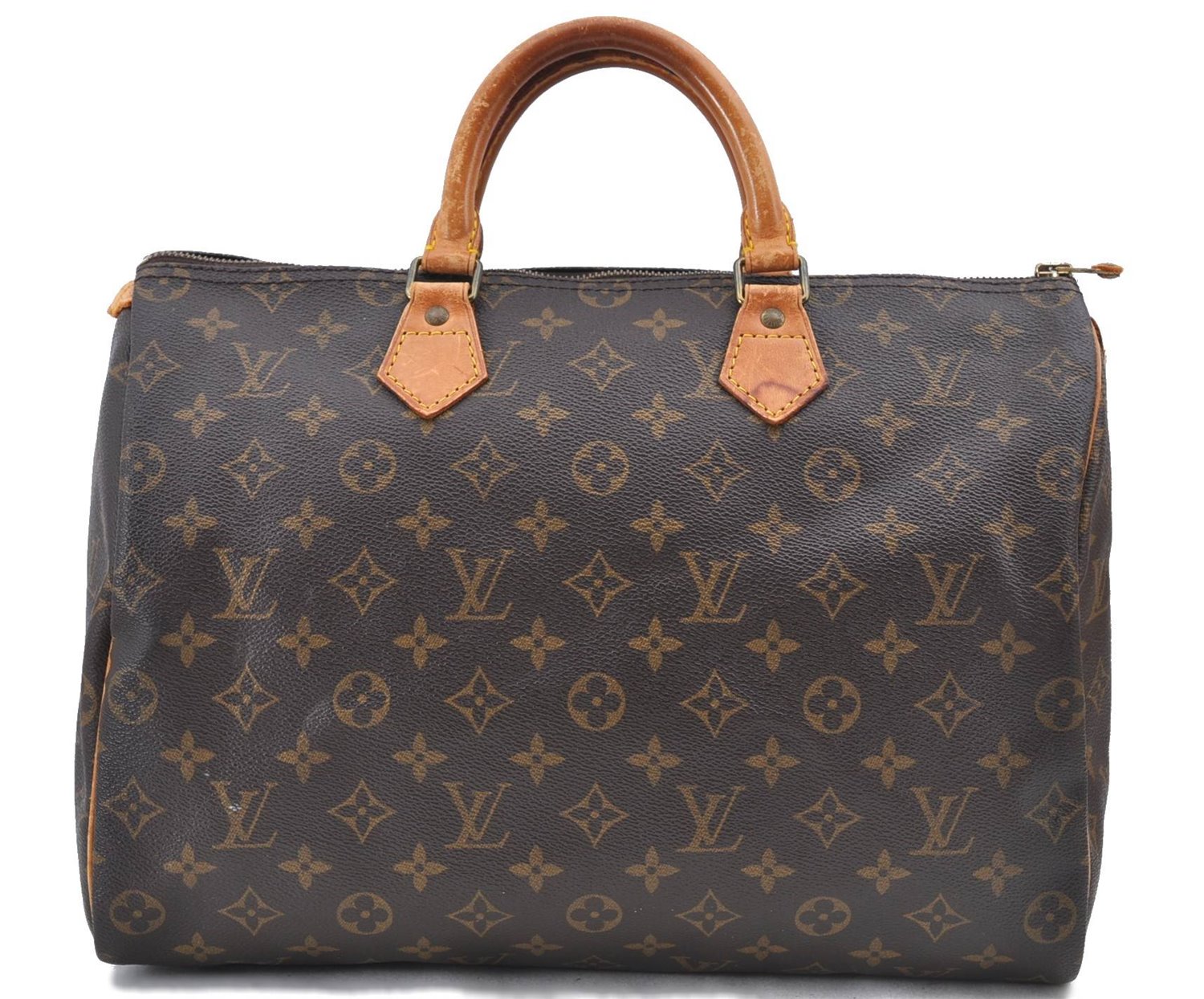 Authentic Louis Vuitton Monogram Speedy 35 Hand Bag M41524 LV H9273