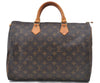 Authentic Louis Vuitton Monogram Speedy 35 Hand Bag M41524 LV H9273