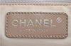 Authentic CHANEL New Travel Line Shoulder Tote Bag Nylon Leather Beige H9276