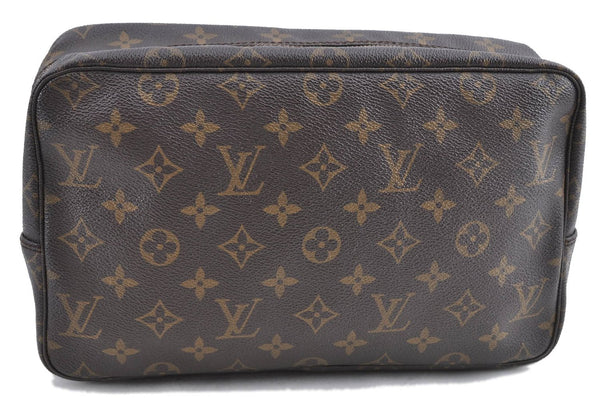 Auth Louis Vuitton Monogram Trousse Toilette 28 Clutch Bag M47522 Junk H9278