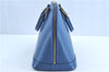 Authentic Louis Vuitton Epi Alma PM Hand Bag Blue M52145 LV H9290