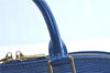 Authentic Louis Vuitton Epi Alma PM Hand Bag Blue M52145 LV H9290