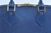 Authentic Louis Vuitton Epi Alma PM Hand Bag Blue M52145 LV H9290