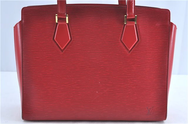 Authentic Louis Vuitton Epi Duplex Shoulder Hand Red M52427 LV H9292