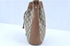 Auth GUCCI Web Sherry Line Shoulder Cross Bag GG PVC Leather Brown Junk H9303