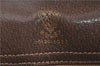 Authentic GUCCI Shoulder Cross Body Bag Purse GG PVC Leather Brown Red H9305