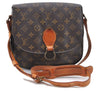 Auth Louis Vuitton Monogram Saint Cloud GM Shoulder Cross Bag M51242 LV H9307