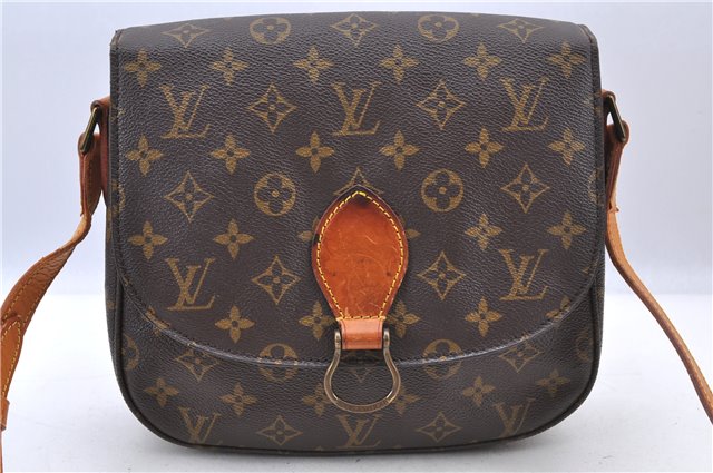 Auth Louis Vuitton Monogram Saint Cloud GM Shoulder Cross Bag M51242 LV H9307