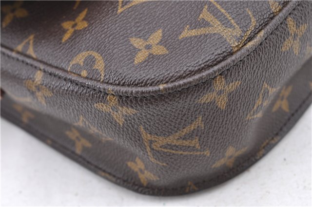 Auth Louis Vuitton Monogram Saint Cloud GM Shoulder Cross Bag M51242 LV H9307