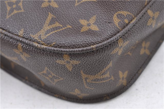 Auth Louis Vuitton Monogram Saint Cloud GM Shoulder Cross Bag M51242 LV H9307