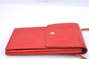 Authentic Louis Vuitton Vernis Walker Shoulder Cross Wallet Red M91153 LV H9310