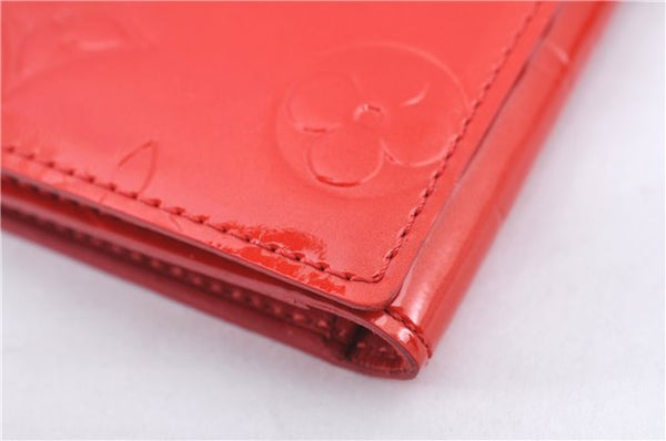 Authentic Louis Vuitton Vernis Walker Shoulder Cross Wallet Red M91153 LV H9310