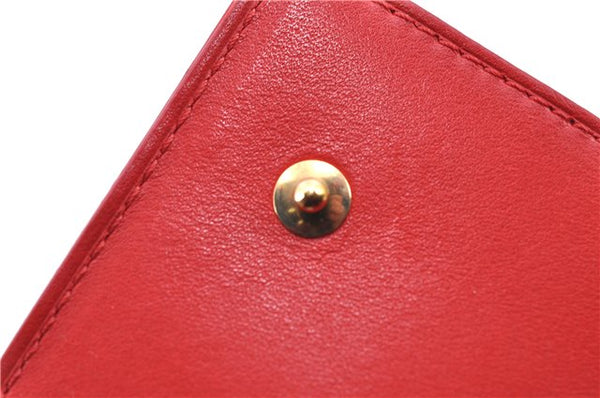 Authentic Louis Vuitton Vernis Walker Shoulder Cross Wallet Red M91153 LV H9310