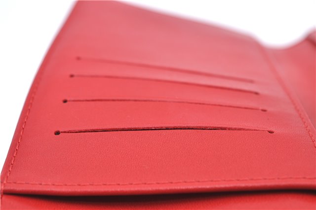 Authentic Louis Vuitton Vernis Walker Shoulder Cross Wallet Red M91153 LV H9310