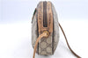 Authentic GUCCI Web Sherry Line Shoulder Cross Bag GG PVC Leather Brown H9312