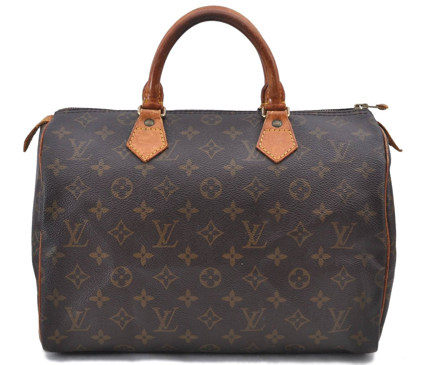 Authentic Louis Vuitton Monogram Speedy 30 Hand Bag M41526 LV H9318