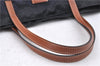 Authentic GUCCI Shoulder Tote Bag GG Nylon Leather 282439 Navy Blue Junk H9322