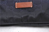 Authentic GUCCI Shoulder Tote Bag GG Nylon Leather 282439 Navy Blue Junk H9322