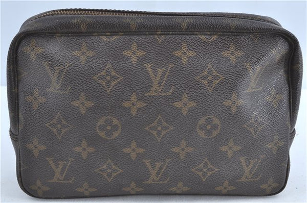 Auth Louis Vuitton Monogram Trousse Toilette 23 Clutch Bag M47524 Junk H9333