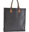 Authentic Louis Vuitton Monogram Sac Plat Hand Bag M51140 LV H9336