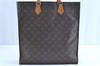 Authentic Louis Vuitton Monogram Sac Plat Hand Bag M51140 LV H9336