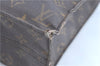 Authentic Louis Vuitton Monogram Sac Plat Hand Bag M51140 LV H9336