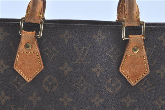 Authentic Louis Vuitton Monogram Sac Plat Hand Bag M51140 LV H9336