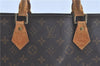 Authentic Louis Vuitton Monogram Sac Plat Hand Bag M51140 LV H9336