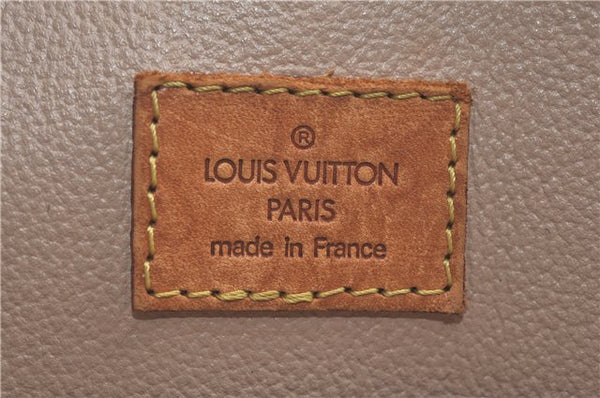 Authentic Louis Vuitton Monogram Sac Plat Hand Bag M51140 LV H9336