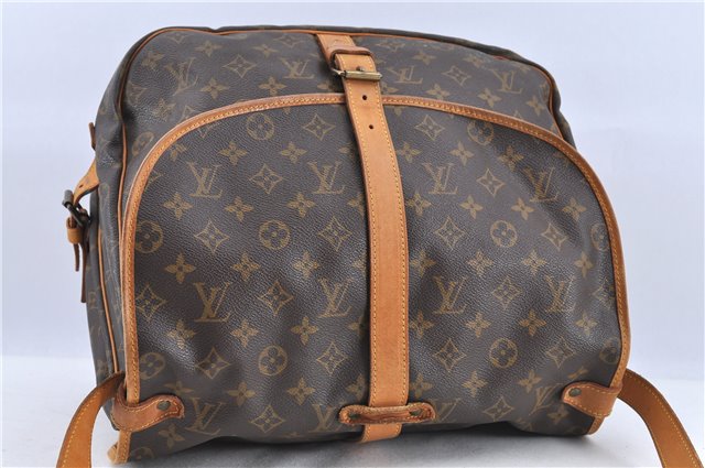 Auth Louis Vuitton Monogram Saumur 35 Shoulder Cross Body Bag M42254 LV H9344