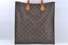 Authentic Louis Vuitton Monogram Sac Plat Hand Bag M51140 LV H9345