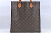 Authentic Louis Vuitton Monogram Sac Plat Hand Bag M51140 LV H9345