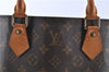 Authentic Louis Vuitton Monogram Sac Plat Hand Bag M51140 LV H9345