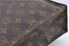 Authentic Louis Vuitton Monogram Sac Plat Hand Bag M51140 LV H9345