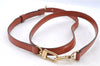 Authentic Louis Vuitton Leather Shoulder Strap Brown 40.2-47.2" LV H9360