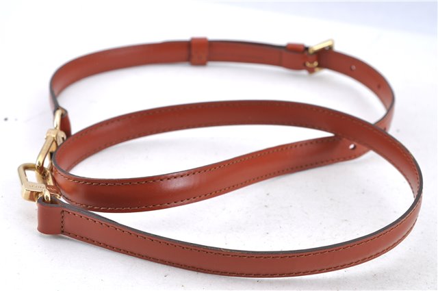 Authentic Louis Vuitton Leather Shoulder Strap Brown 40.2-47.2