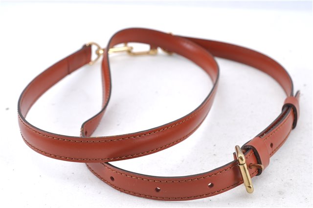 Authentic Louis Vuitton Leather Shoulder Strap Brown 40.2-47.2