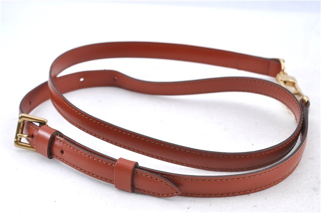 Authentic Louis Vuitton Leather Shoulder Strap Brown 40.2-47.2