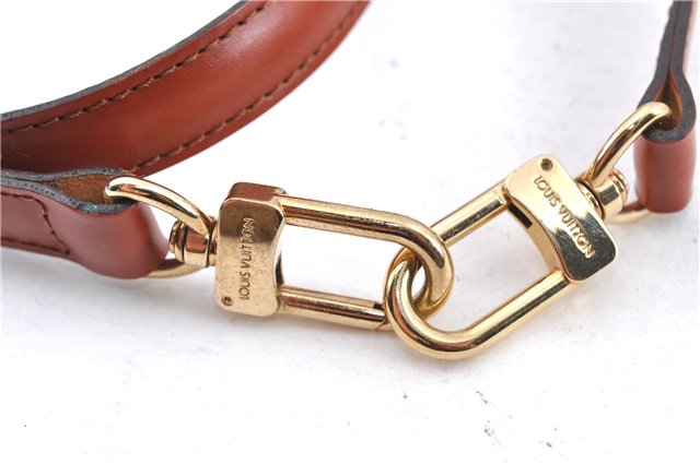 Authentic Louis Vuitton Leather Shoulder Strap Brown 40.2-47.2