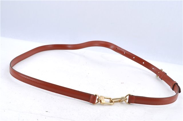 Authentic Louis Vuitton Leather Shoulder Strap Brown 40.2-47.2