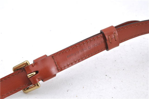 Authentic Louis Vuitton Leather Shoulder Strap Brown 40.2-47.2" LV H9360