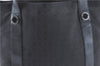 Authentic BVLGARI Logomania Tote Shoulder Bag Canvas Leather Black H9365