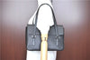 Authentic BURBERRY Leather Shoulder Tote Bag Black H9367