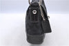 Authentic COACH Signature Shoulder Hand Bag Canvas Leather 10983 Black H9372