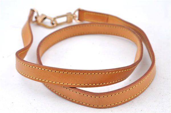Authentic Louis Vuitton Leather Shoulder Strap Beige 39.4" LV H9375