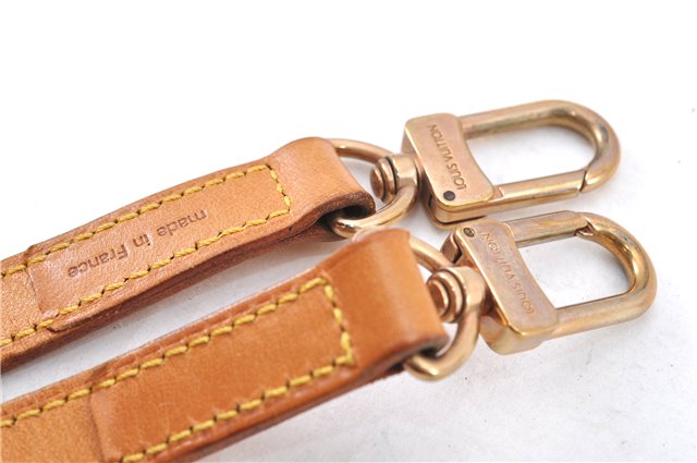 Authentic Louis Vuitton Leather Shoulder Strap Beige 39.4