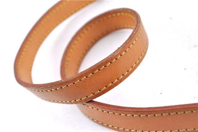Authentic Louis Vuitton Leather Shoulder Strap Beige 39.4