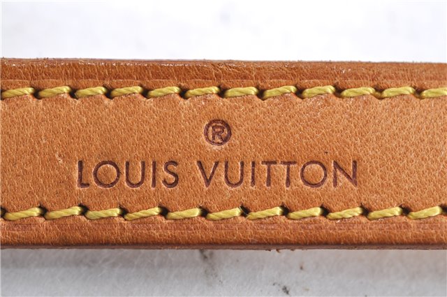 Authentic Louis Vuitton Leather Shoulder Strap Beige 39.4