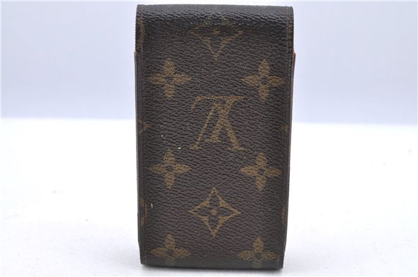 Authentic Louis Vuitton Monogram Etui Cigarette Case M63024 LV H9377