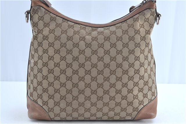 Auth GUCCI Twins 2Way Shoulder Hand Bag GG Canvas Leather 326514 Brown H9378